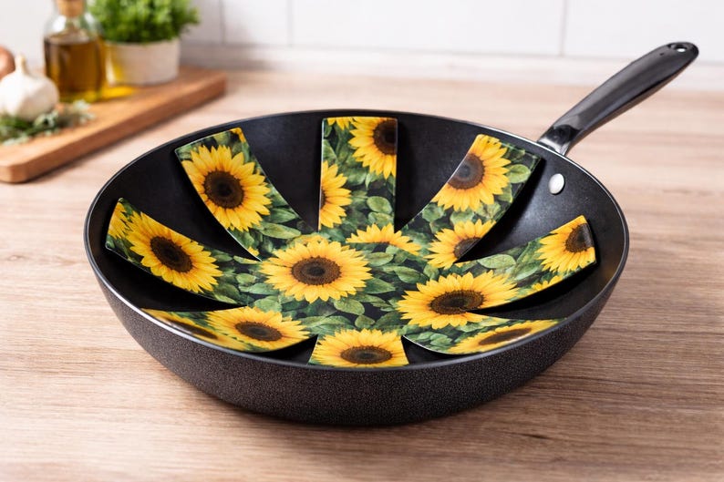 Sunflower Pan Protector PDF Pattern | DIY Cookware Scratch Guard ...