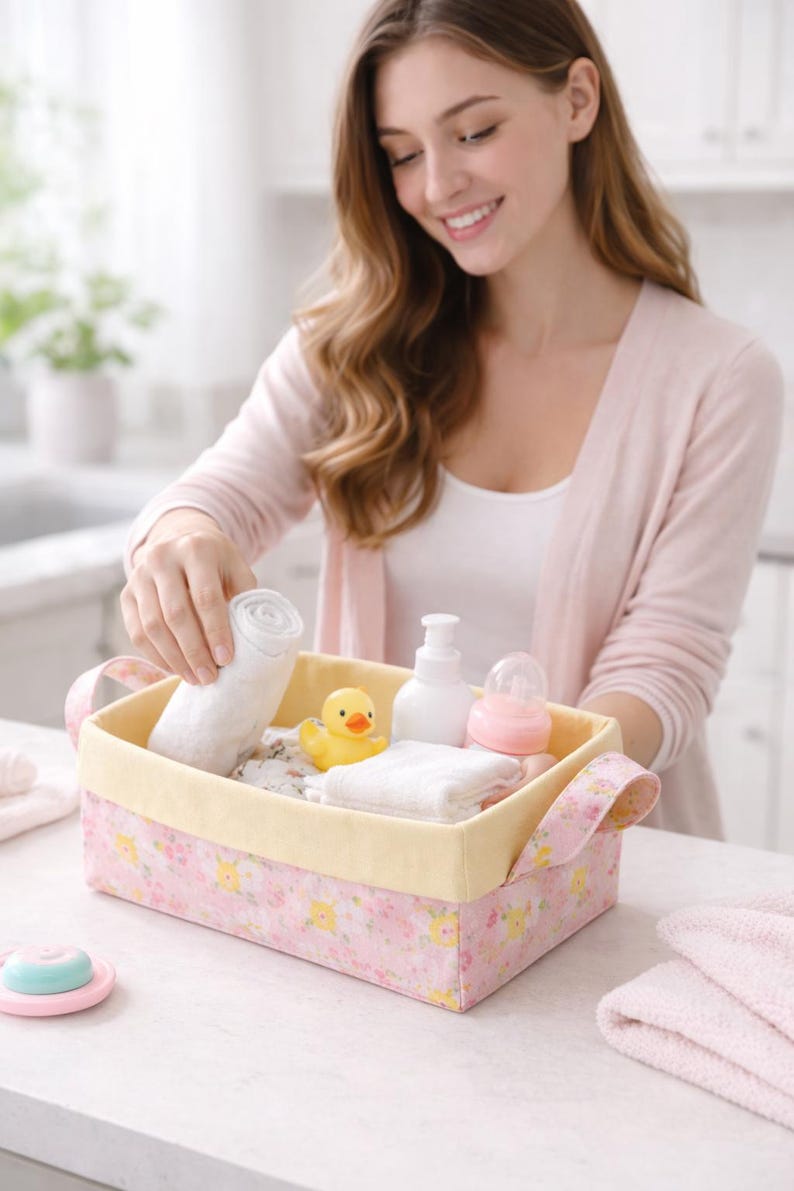 Fabric Storage Basket PDF Sewing Pattern | Easy DIY Organizer - Etsy