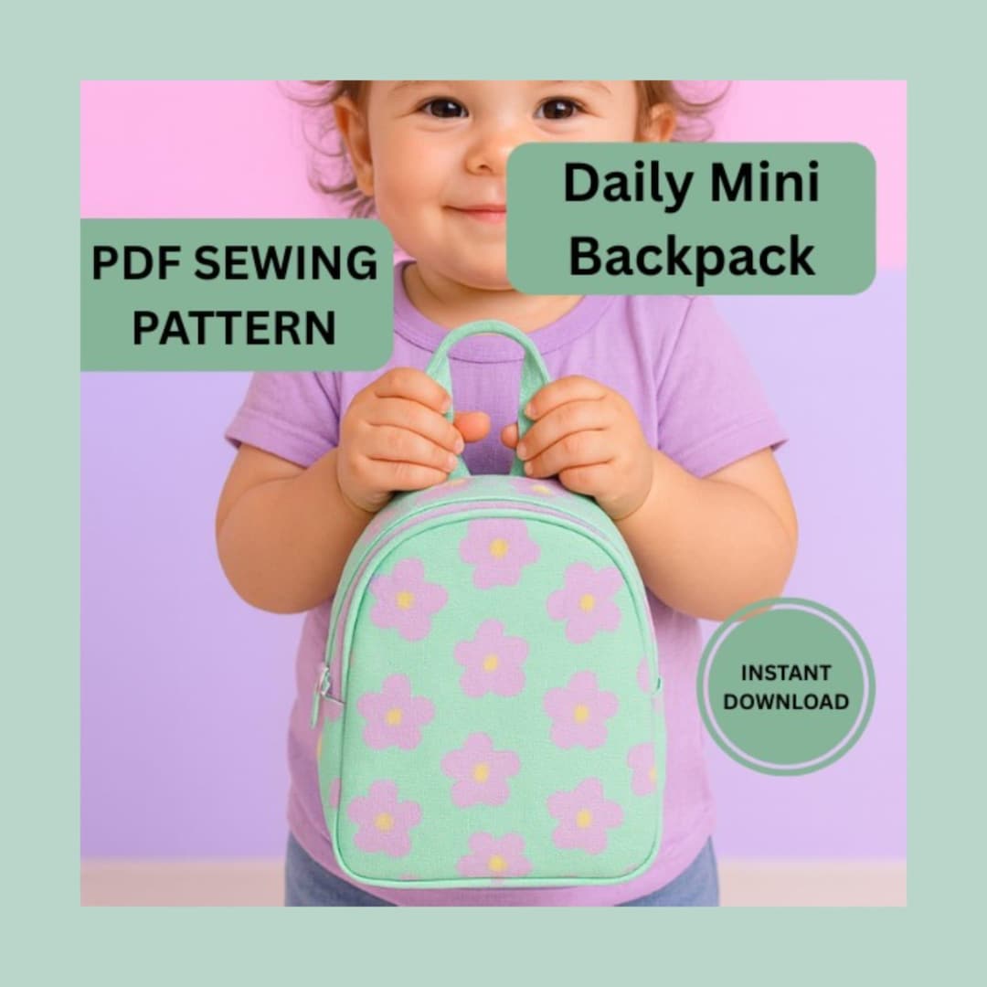 Small Backpack Pattern Pdf Mini Backpack Sewing Pattern | Beginner DIY Bag (PDF Pattern) - Etsy