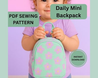 Mini Backpack Sewing Pattern | Beginner DIY Bag (PDF Pattern)