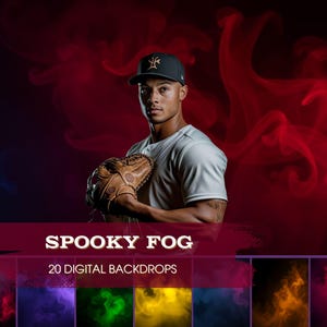 Straszne tła mgły | Tła sportowe | Cyfrowe tła mgły dymnej | Do baseballu, futbolu amerykańskiego, softballu, piłki nożnej, tenisa i koszykówki
