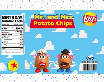 Mr and Mrs potatoe head chips
