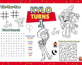 Toy Story activity sheets