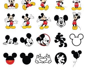 Mickey Mouse SVG Bundle, Layered Head svg, Birthday tshirt svg, Tumbler Mug svg, files for Cricut Svg