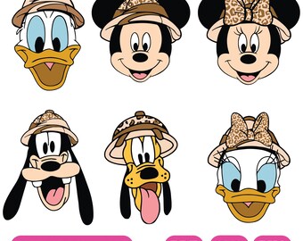 Mickey Safari PNG,, Mickey Birthday, Animal Kingdom PNG, Animal Kingdom svg, Mickey Safari SVG, Mickey Safari Clipart, Mickey Digital Papers