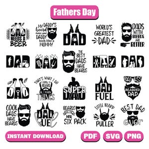 Fathers Day Svg Bundle 2025, Dad svg, Father svg 2025, Papa svg, Family svg, Best dad ever svg, Grandpapa svg, Cut Files For Cricut Svg