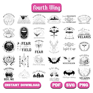 Bundle Bundle Svg, cavalier de dragon, violet Sorrengail, Basgiath War College Svg, Xaden Riorson, quadrant cavaliers, chemise livresque, fichier Svg