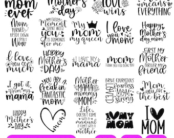 Glücklicher Muttertag SVG-Bundle, Mütter SVG, glücklicher Muttertag svg, Muttertag png, Mutterleben svg, Mütter Tag svg, Mama svg, Cricut Silhouette