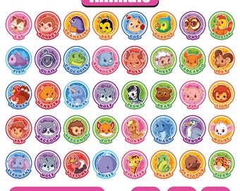 Animals svg 2025, Clipart Cute Animal svg, Animals png, Cute Animal Bundle, Baby Animals, Animals Clipart svg Bundle, Instant Download