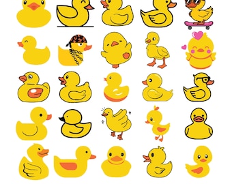 Ente SVG, Ente Clipart, Ente geschnitten Datei, Ente Png, Gummiente Clipart, SVG-Dateien für Cricut, Gelbe Ente SVG, Süße Ente SVG