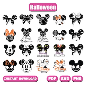 Halloween Mouse And Friends Svg Bundle, Halloween Family Trip Svg, Disney Halloween Svg, Trick Or Treat Svg, Spooky Vibes Svg