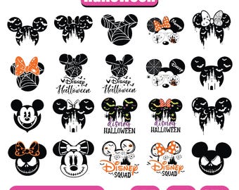 Halloween Mouse And Friends Svg Bundle, Halloween Family Trip Svg, Disney Halloween Svg, Trick Or Treat Svg, Spooky Vibes Svg