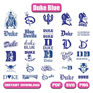 Duke Blue Devils Svg 202, Diseños Cricut, Duke Blue Devils Svg, Svg para camisetas, Archivos vectoriales SVG, Silueta de Duke SVG, Descarga digital SVG