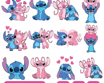 Lilo and stitch Bundle , stitch and angel love svg png, Stitch Cut Files, Stitch Clipart, stitch bundle, stitch png, lilo and stitch svg