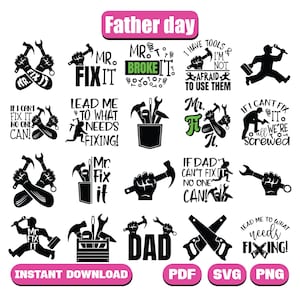 Fathers Day Svg Bundle, Dad svg, Father's Day gift svg, Best dad ever svg, Grandpa svg, Family svg bundle, Svg Cut Files For Cricut Designs