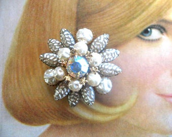 Broche vintage ~ Perles baroques ~ Judy lee
