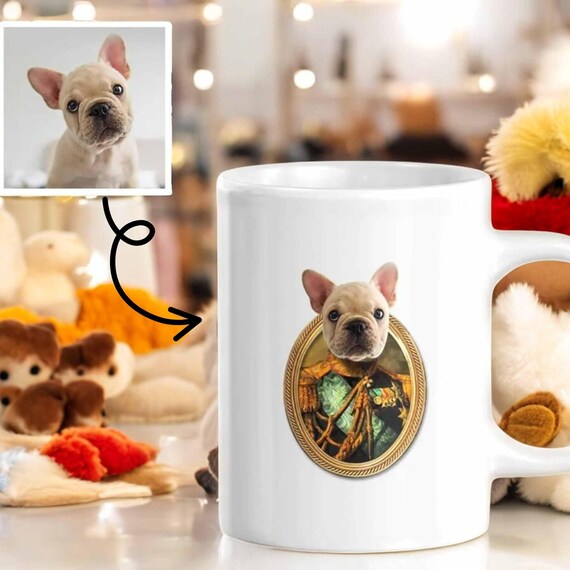 Custom Dog Face Mug Personalized Dog Photo Coffee Mug Custom
