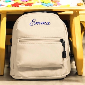 Personalized Mini Backpack | Custom Polyester Backpack | Cute Travel or School Bag | Shoulder Bag Gift for Her | Back to School
