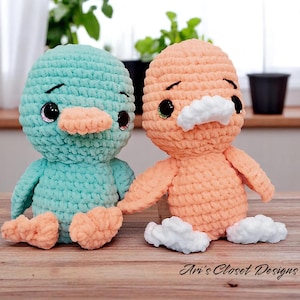 Dede Duck: Soft Crochet Duck Plushies - Adorable Amigurumi Toys