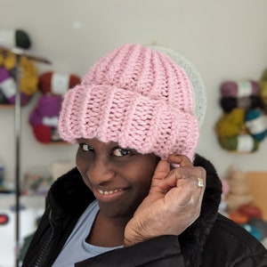 Handknit Beanie Balaclava, pink Handmade Hat and neckwarmer combo Set, Lavender hat Gift for Her READY TO SHIP image 3