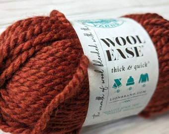 Lion Brand Wool-Ease Thick & Quick Yarn: Chunky Acrylic Wool Blend