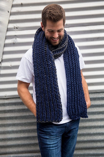 Two-color Scarf Knitting Pattern: Vesterbro Design (digital