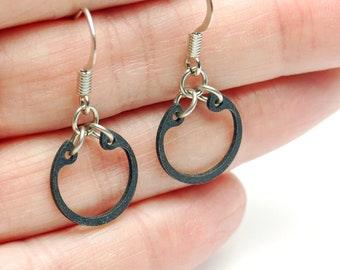 Steel & Silver Hardware Earrings #1 - One of a Kind Earrings OOAK