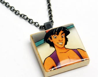 Upcycled Aladdin Necklace in Gunmetal