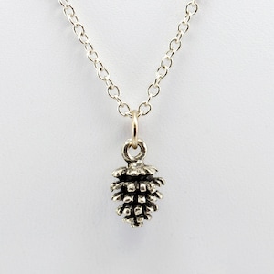 Pine Cone Necklace in Silver - Pinecone Jewelry, Woodland Necklace, Pine Trees, Forest, Nature
