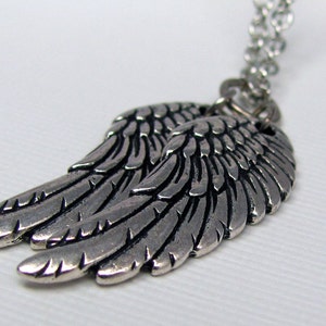 Silver Wings Necklace of Angel Wings, Eagle Wings, Pegasus Wings, Alicorn Wings, Anime Wings. Angel Wings Necklace. My Little Pony Necklace.