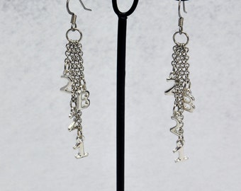 221B Chain Sherlock Earrings in Silver - Sherlock Holmes Earrings for Sherlock Fangirl. Sherlockian Gift.