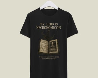 Lovecraft Necronomicon t-shirt, Lovecraft t-shirt, cosmic horror, eldritch horror, Cthulhu, horror t-shirt, horror t-shirt, Lovecraftian art