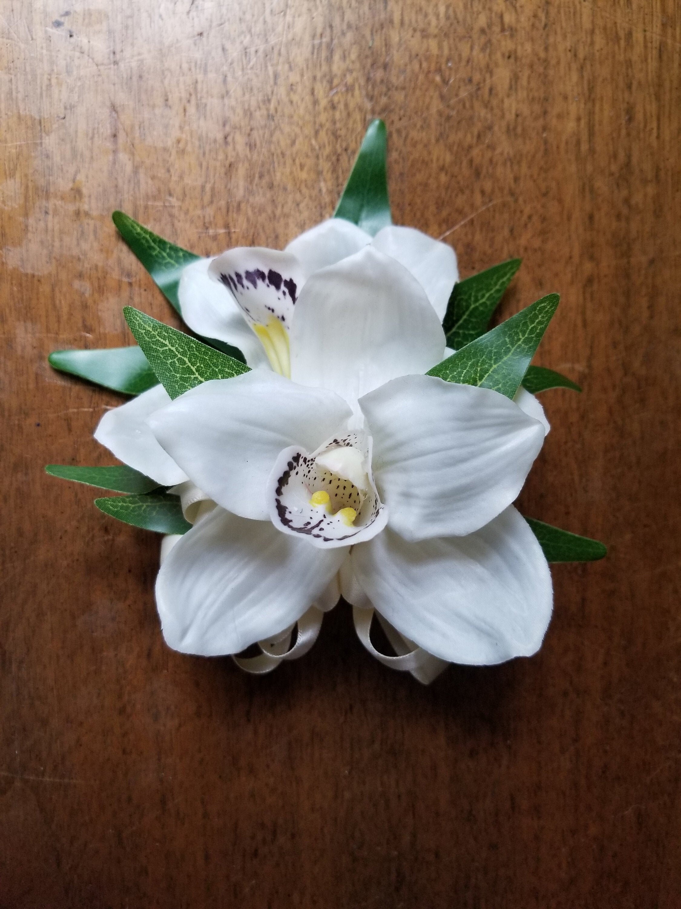 Fabulous Classic Corsage White Cream Cymbidium Orchid With Etsy Fabulous Classic Corsage White Cream Cymbidium Orchid With Etsy