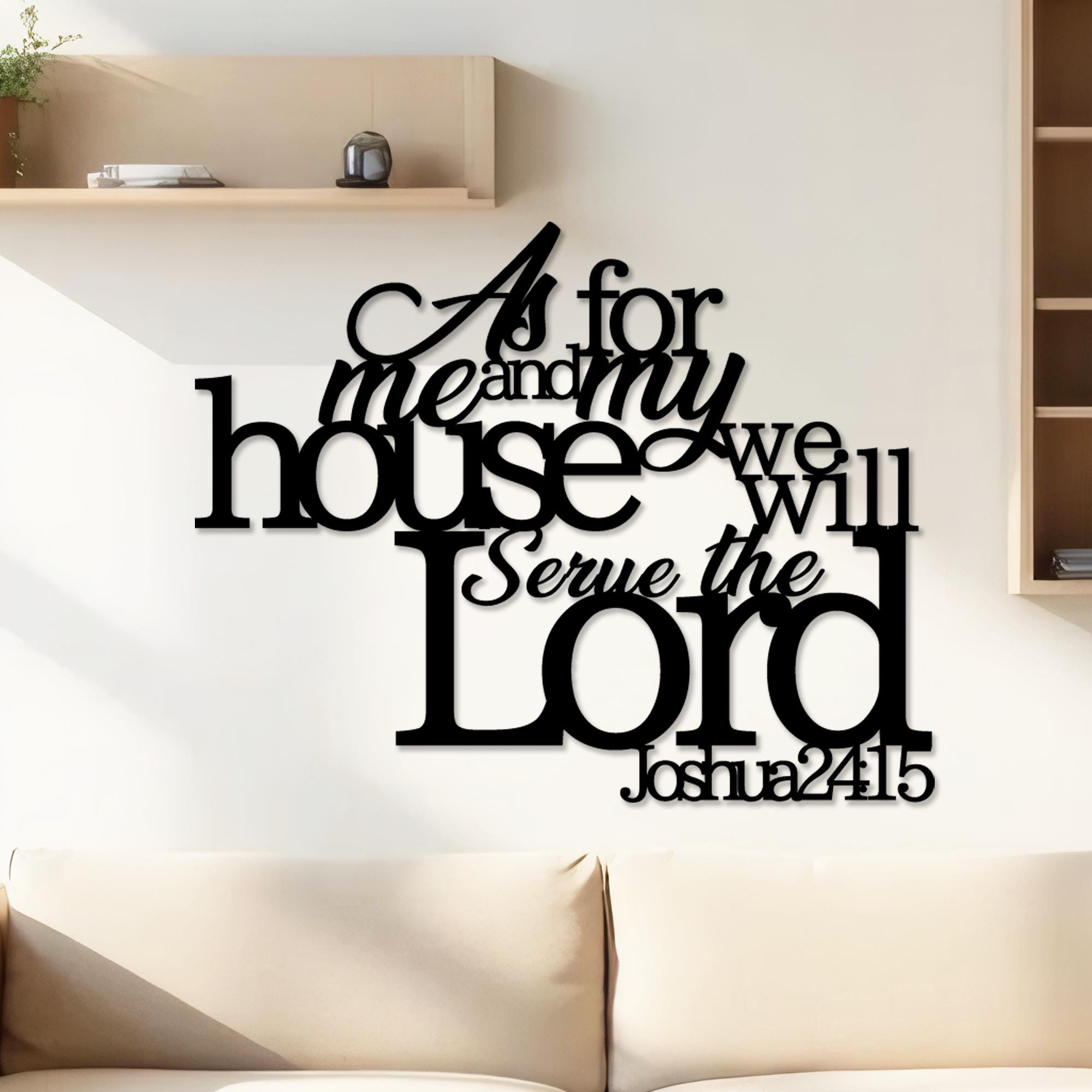Scripture Wall Decor,christian Home Decor,as for Me and My House We ...