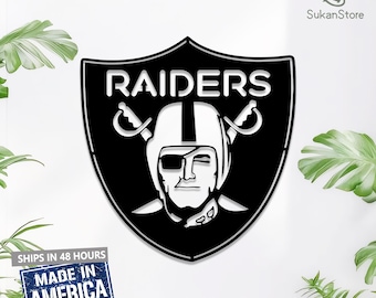 Raiders Metal Sign - Etsy
