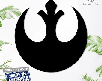 Rebel Alliance Logo Metal Art, Star Wars Man Cave Decor, Galactic Empire Themed Gift, Steel Wall Sculpture, Fan Art Display, Geek Home Decor