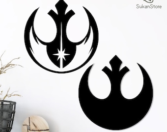 Rebel Alliance Logo Metal Art, Star Wars Man Cave Decor, Galactic Empire Themed Gift, Steel Wall Sculpture, Fan Art Display, Geek Home Decor