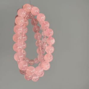 Madagascar Rose Quartz Bracelet: Handmade Crystal Jewelry for Love & Healing image 2