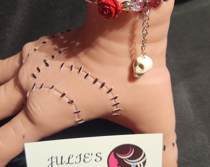 Featured listing image: Rose with skulls. custom made.