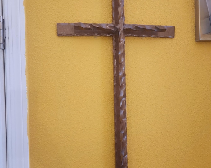 Featured listing image: custom hand made hammered and twisted cross