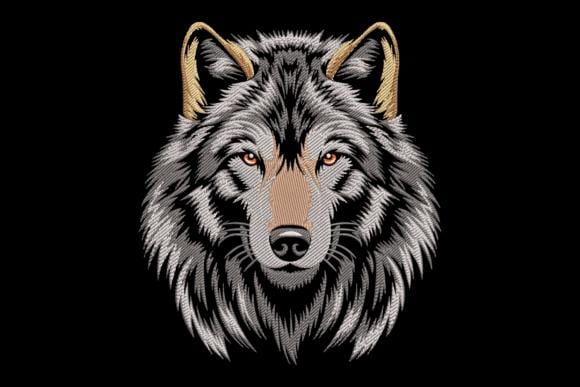 Wild Wolf Embroidery,fierce Wolf Embroidery Instant Download. - Etsy