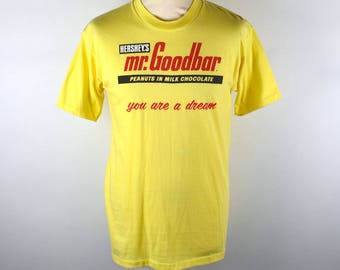 1980's Mr. Goodbar T-Shirt, Made in the USA, 50/50 Poly/Cotton