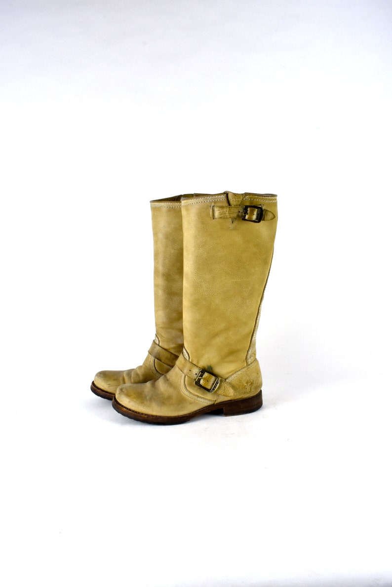 Taupe FRYE Fashion Harness Boots