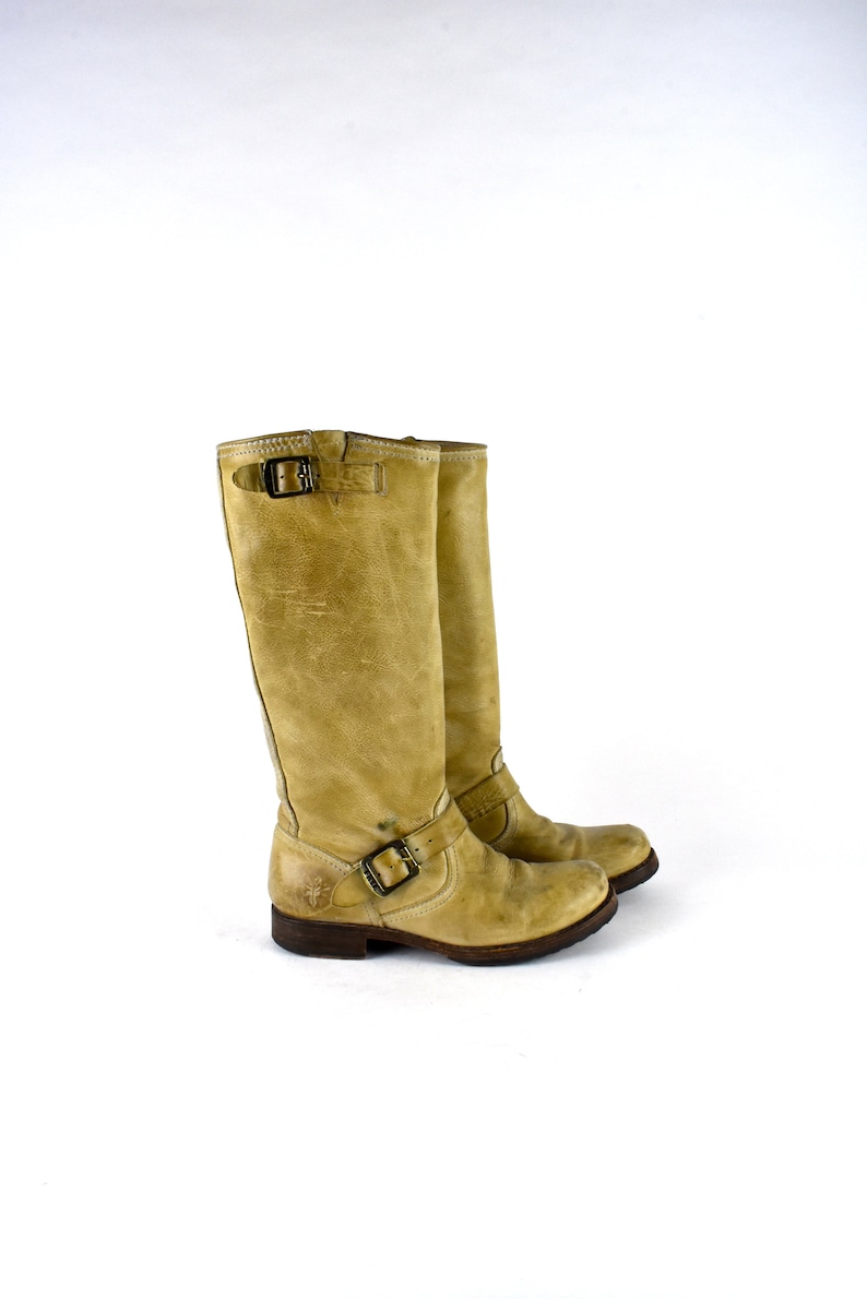 Taupe FRYE Fashion Harness Boots