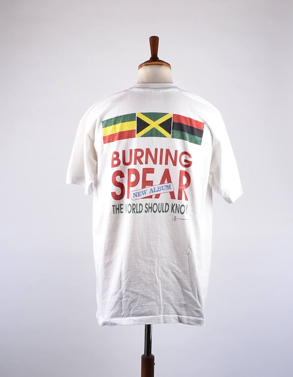 1993 burning Spear T-Shirt, taille XL, Made in in Made USA c2ca52 1993 burning Spear T-Shirt, taille XL, Made in in Made USA c2ca52