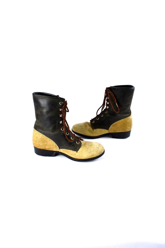 Zweifarbig Packer Stiefel mit doppelten Kiltie von Laredo, Frauen Größe 6 12 M Zweifarbig Packer Stiefel mit doppelten Kiltie von Laredo, Frauen Größe 6 12 M