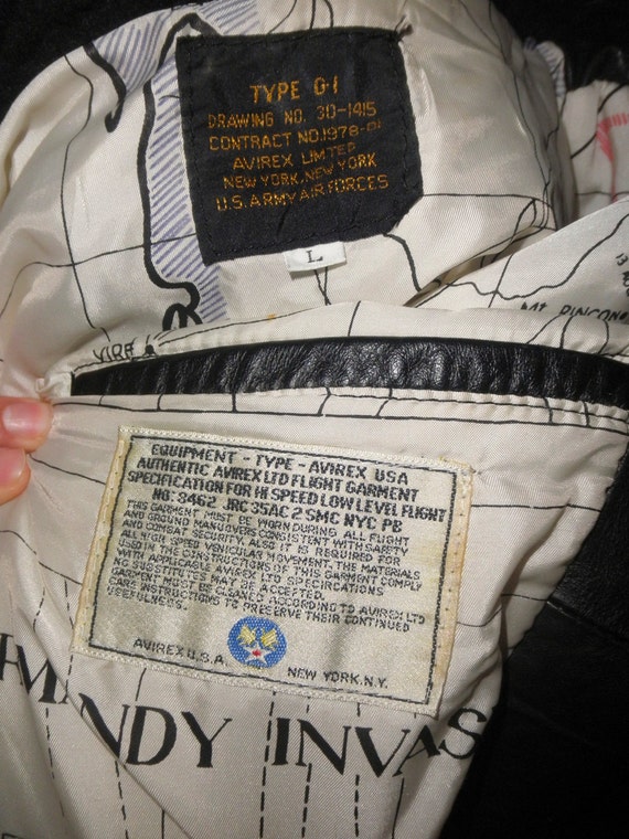 1970 ' Avirex s Avirex ' Type G-1 US Army Air Force authentique blouson / / Impeccable forme / / Large 16f5b6 1970 ' Avirex s Avirex ' Type G-1 US Army Air Force authentique blouson / / Impeccable forme / / Large 16f5b6