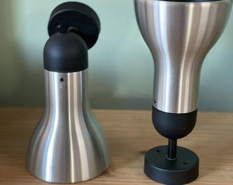 Staff Design Lamp 2 x, chrome, light, spotlight, lamp, vintage, space age, 70s, 80s, 70s, 80s