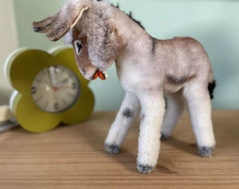 シュタイフのロバ、すべてのID付き、新品同様、10インチ、ヴィンテージ