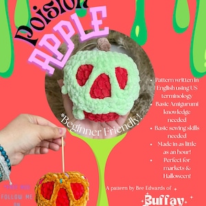 Poison Apple - Beginner friendly Crochet Patter - PDF File